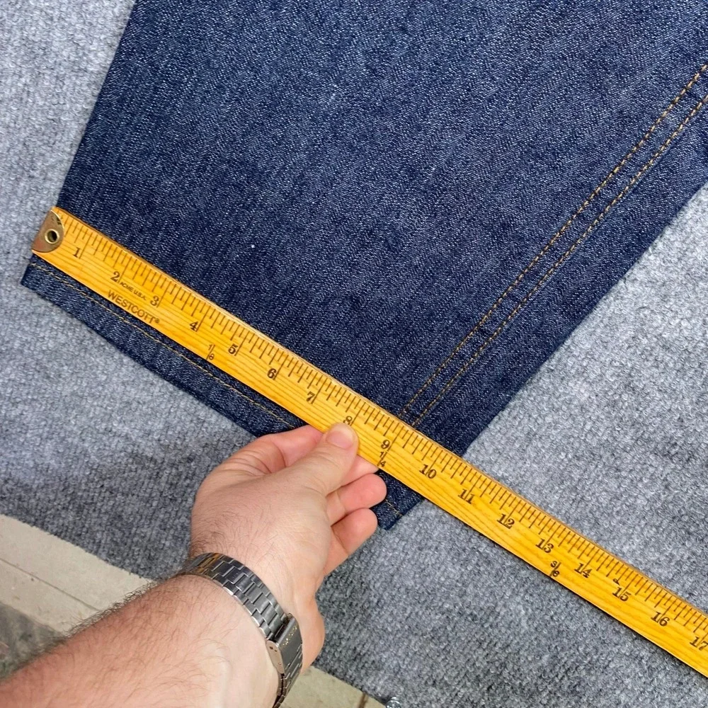 Enyce‎ Sean Combs Co Mens 50x32 Dark Wash Baggy Denim Jeans Relaxed Streetwear